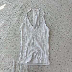 White Racerback Tank (S)